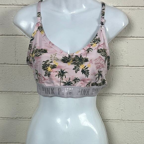 PINK Victoria's Secret Tropical Print Sports Bra size L - Picture 5 of 8